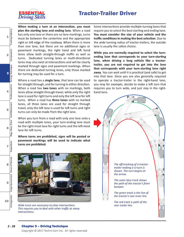EDS-200 Essential Driving Skills - Professional Truck Driver Textbook
