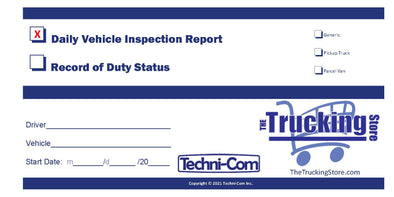 10-Pack - Daily Vehicle Inspection Report - Small Format Books (DVIR-GEN)