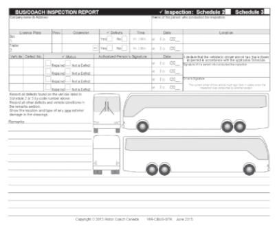Daily Vehicle Inspection Report - Stock
