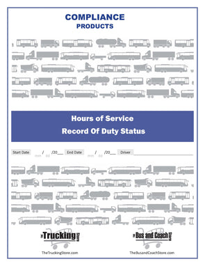 Record of Duty Status, 8.5 x 11 in., 7-days/page, 26 snap sets/book